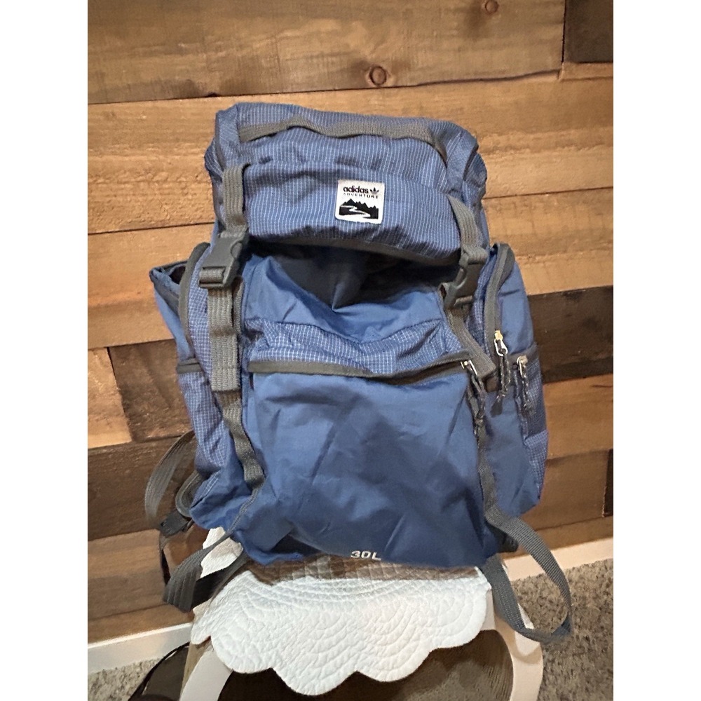 Adidas Adventure Toploader Backpack Blue HL6743 EUC